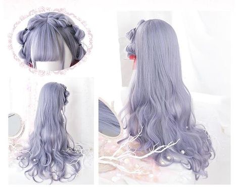 Curl Wig, Kawaii Wigs, Buy Wigs, Long Curly Wig, Kawaii Hairstyles, Long Curls, Long Wigs, Hair Fibers, Wig Accessories