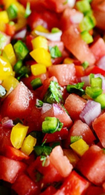 Watermelon Salsa Recipe, Watermelon Salsa, Treat Recipes, Photo Edited, Pioneer Woman, Recipes Food, A Bowl, Appetizer Snacks, Food For Thought