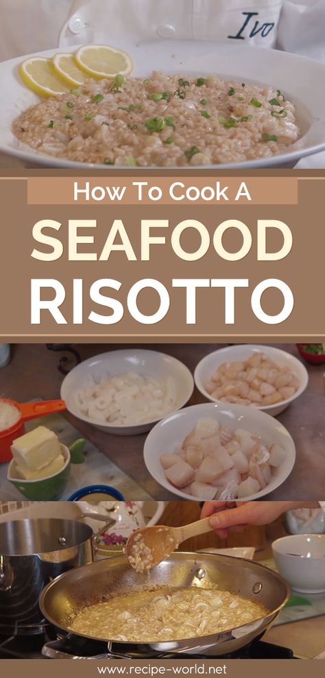 Seafood Rositto, Seafood Risotto Recipes, Craw Fish, Easy Dinner Desserts, Risotto Recipes Easy, Seafood Lasagna, Seafood Risotto, Recipe Rice, Cooking Rice