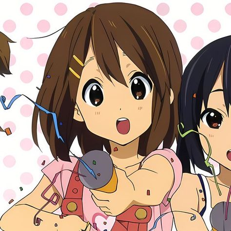 yui and azusa matching pfps Yui And Azusa, K On Matching Pfp, Kon Anime, Matching Icons Anime Bff 3, Yui Hirasawa, Bff Matching, Best Friend Match, Duos Icons, Abstract Wallpaper Design