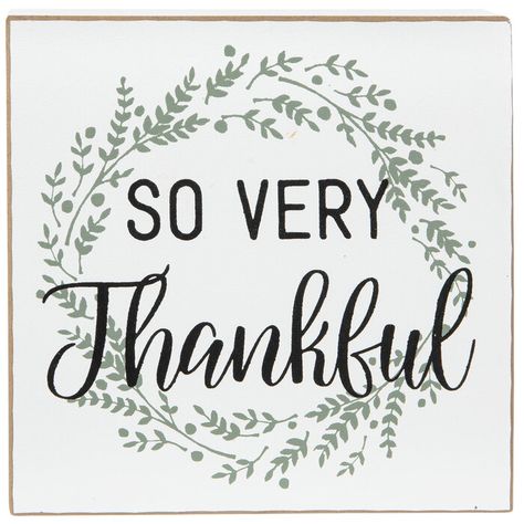 Get So Very Thankful Wood Decor online or find other Tabletop Decor products from HobbyLobby.com Thanksgiving Tabletop Decor, Thankful Wreath, Lobby Decor, Fall Table Decor, Green Wreath, Velvet Pumpkins, Thankful And Blessed, Diy Projects Videos, Print Coupons