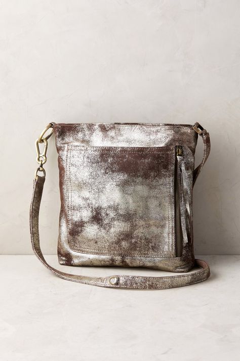 Crossbody Bags | Overland Distressed Leather Bag, Metallic Leather Bag, Winter Bags, Soft Leather Handbags, Small Crossbody Purse, Leather Handbags Crossbody, Distressed Leather, Nubuck Leather, Leather Bags