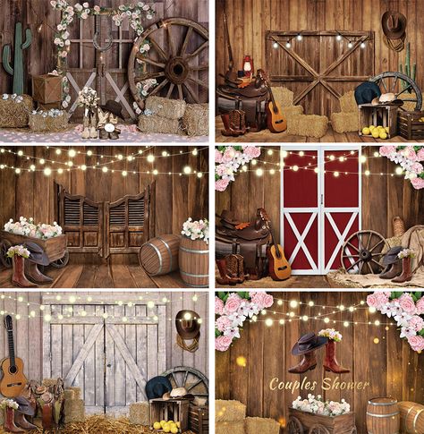 Western Cowboy Rustic Wood Interior Wedding Backdrop Cactus Floral Straw Bride Shower Portrait Rustic Wood Interior, Shower Portrait, Bride Shower, Wood Interior, Wood Interiors, Wedding Backdrop, Western Cowboy, Rustic Wood, Cactus