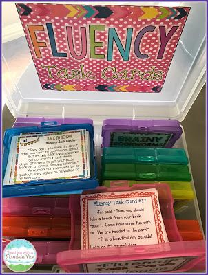 Fluency Centers 3rd Grade, Reading Fluency Games 1st Grade, Fluency Centers For 2nd Grade, 2nd Grade Reading Centers, 2nd Grade Fluency, Fluency Centers, Fluency Task Cards, Reading Fluency Activities, Fluency Games