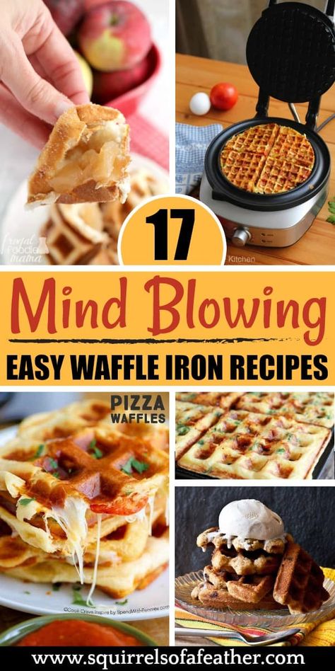 Waffle Maker Breakfast Ideas, Waffle Iron Meals, Things To Make With A Waffle Iron, What Can You Make In A Waffle Maker, Mini Waffle Breakfast Ideas, Ideas For Mini Waffle Maker, Waffle Iron Recipes Dinner, Things To Make In A Mini Waffle Maker, Waffle Iron Ideas