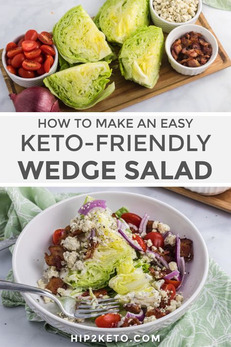 Wedge Salad Recipe, Dairy Free Ranch, Wedge Salad Recipes, Dairy Free Ranch Dressing, Balsamic Glaze Recipes, Simple Paleo, Great Salad Recipes, Paleo Gluten Free Recipes, Whole30 Keto