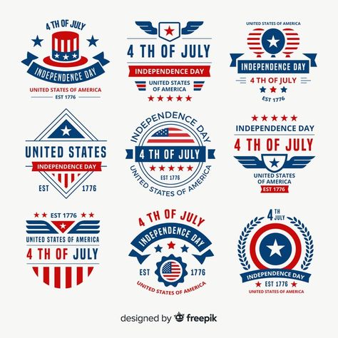 Patriotic Logo Design, Patriotic Logo, July Stickers, Property Logo Design, American Logo, Polo Shirt Logo, Badge Collection, Property Logo, Military Logo