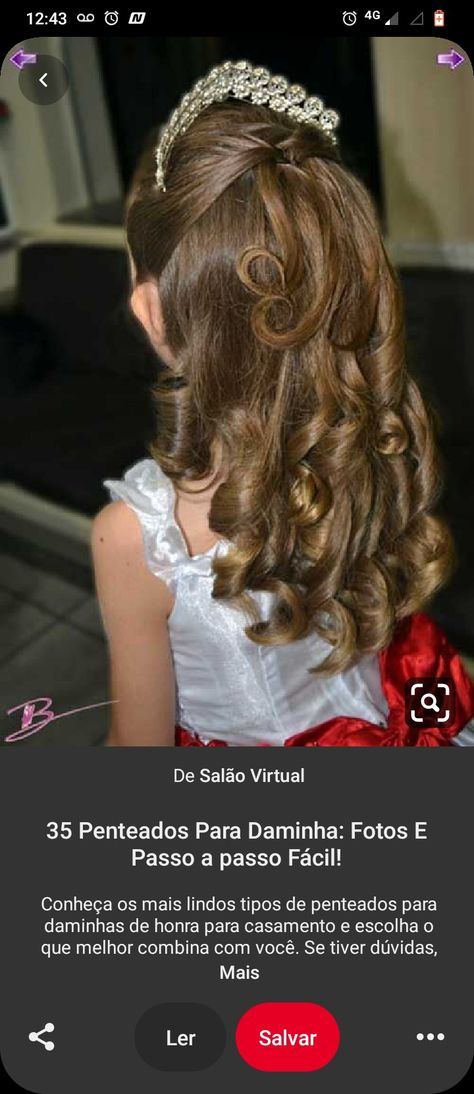 Flower Girl Hairstyles Updo, Gold Tiara, Flower Girl Hairstyles, Future Wedding Plans, Hair Updos, Future Wedding, Girl Hairstyles, Tiara, Wedding Planning