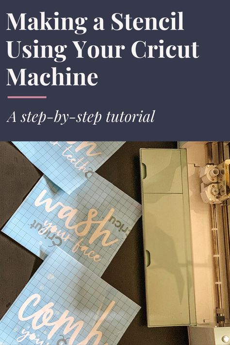 How To Make A Stencil With Cricut Maker, Cricut Paint Stencil, Stencil Cricut How To Make, Cricut Transfer Paper How To Use, Making A Stencil With Cricut, Stencil Vinyl Cricut, How To Use Stencil Vinyl With Cricut, Cricut Stencil Projects, Easy Beginner Cricut Explore Air 2 Projects