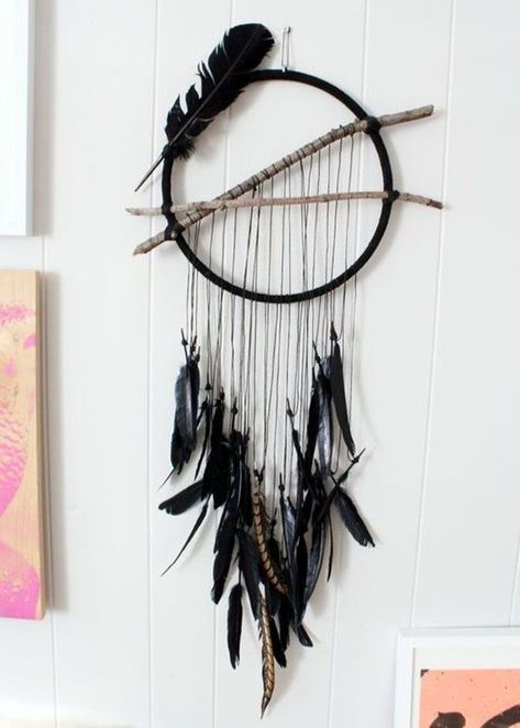 Dreams Catcher, Diy Dream Catcher, Atrapasueños Diy, Dream Catcher Mobile, Dream Catcher Craft, Dream Catcher Diy, Feather Crafts, Deco Boheme, Beltane