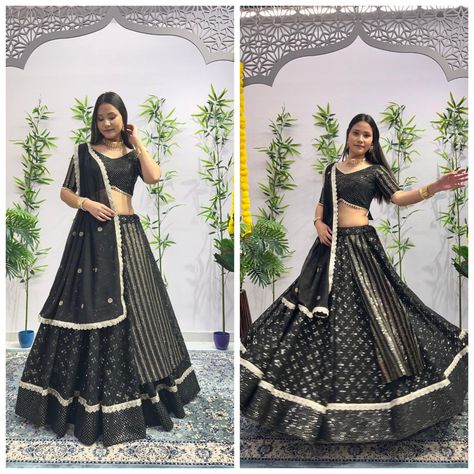 Ready To Wear Lehenga, Black Lehenga Choli, Lehenga Choli For Women, Choli For Women, Black Lehenga, Ghagra Choli, Bollywood Style, Designer Lehenga, Designer Lehenga Choli