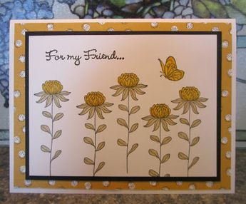 Stampin Up Flowering Fields, Wildflower Fields, Friend Cards, Flowers Cards, Tool Tips, Doodle Art Flowers, Cards Homemade, Everyday Cards, Daisy Cards