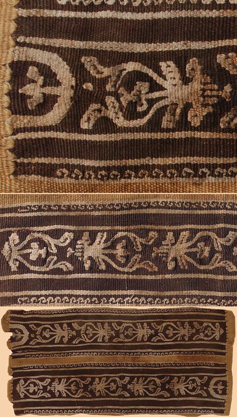 Antique Ancient Egyptian Textile Tunic Border Textile  300-200 B.C Ancient Egyptian Textiles, Egyptian Textiles, Fabric Art Ideas, Kolkata Saree, Portfolio Aesthetic, Coptic Textiles, Egyptian Fabric, Process Book, Egyptian Motifs