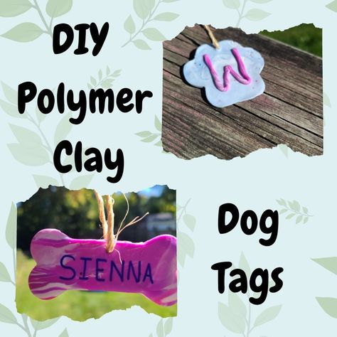 Easy, fun and totally customizable dog tags that anyone can make. No experience required! Clay Dog Tags, Diy Dog Tag, Dog Tags Diy, Polymer Clay Dog, Liquid Sculpey, Clay Dog, Diy Polymer Clay, Pet Ideas, Cute Clay