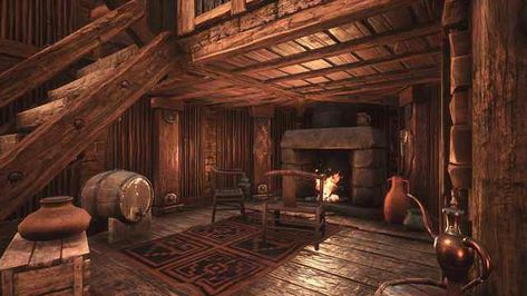 Home Sweet Home - Imgur Skyrim House, Taverna Medieval, Fantasy House Interior, Conan Exiles, Viking House, Pier Paolo Pasolini, Ark Survival Evolved, Heroic Fantasy, Medieval Houses