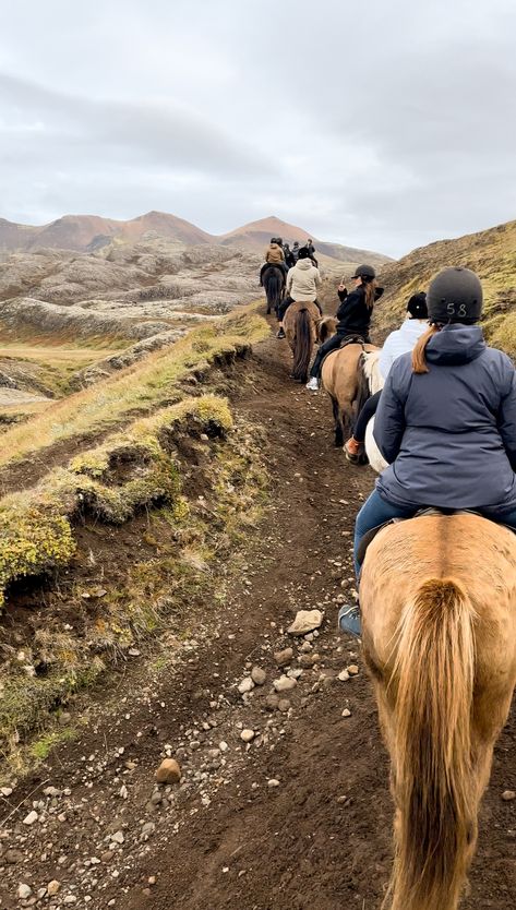 Horseback riding in Mosfellsbær, Iceland. #icelandichorse #horse #horsebackriding #ridingahorse #Mosfellsbær #iceland #mountain #mountainriding #nature #wildlife #saddle #whitehorse #creamhorse #beigehorse #icelandhorse #riding #activity #fall2023 #mountainside #path Mountain Horse Riding, Hiking In Iceland, Iceland Horseback Riding, Icelandic Horse Riding, Mountain Life Aesthetic, Iceland Aesthetic, Wanderlust Aesthetic, Riding Holiday, Iceland Trip