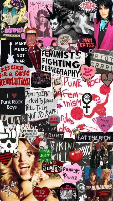 #riotgrrrl #feminism #feminist #bratmobils #bikinikill #therunaways #punk #kittie #punkrock #nirvana #peace #equality #equalityforall Feminist Punk, Selfie Challenge, What Is Feminism, Selfie Wall, Feminism Quotes, Angry Women, Miss Girl, Magic Spell Book, Paper Collage Art