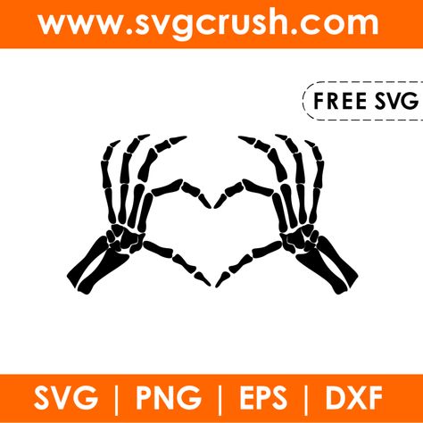 Goth Svg Free, Free Halloween Svg, Halloween Svgs Free, Free Silhouette Designs, Monster Clipart, Cricut Svg Files Free, Library Programs, Free Cut Files, Skeleton Hands