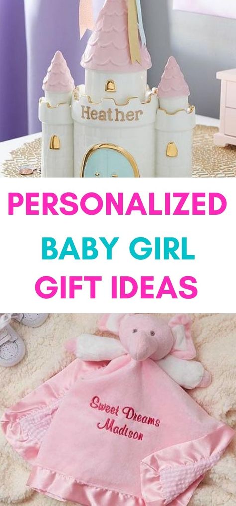 These personalized baby girl gift make the ideal gift for a newborn, baby's first Christmas or the baby shower | Gifts for babies Personalized Baby Girl Gifts, Custom Baby Items, Best Baby Girl Gifts, Personalized Gifts For Baby, My First Baby Doll, Gifts For Baby Girl