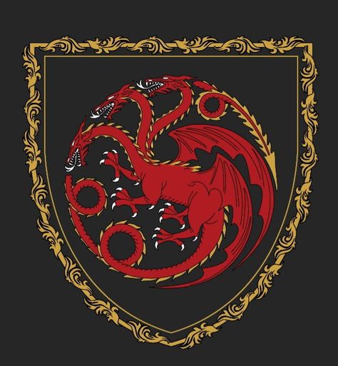 Game Of Thrones Flags, House Targaryen Sigil, Targaryen Sigil, Game Of Thrones Poster, Game Of Thrones Artwork, Got Dragons, Targaryen Art, Asoiaf Art, Game Of Thrones Art