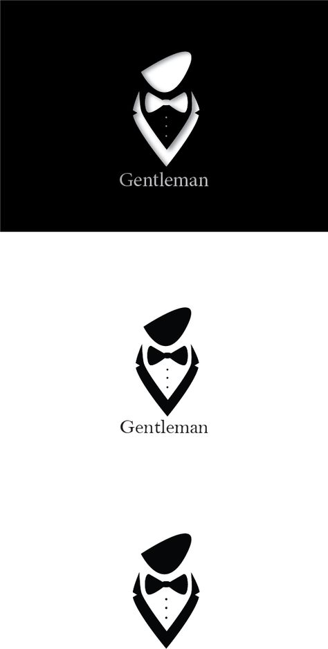 Simple gentleman Logo Font Design, Barber Logo, Men Logo, Logo Graphic Design, Logo Font, Logotype Design, Man Logo, Fashion Logo Design, Black And White Color