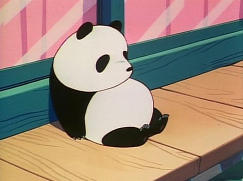 panda Anime Retro, Retro Anime, Panda Art, Kurt Vonnegut, Panda Love, Patti Smith, Old Anime, 90s Anime, Cute Panda