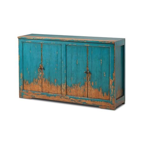 Storage & Media | IT TAKES AN HOUR SIDEBOARD Blue Sideboards, Bronze Pulls, Cleaning Wood, Sideboard Console, Antique Inspiration, High Fashion Home, Blue Frames, Four Hands, Chinese Antiques