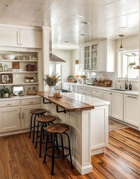 Long Kitchen Layout, Kitchen Open Floor Plan, Small Traditional Kitchen, Realistic Kitchen, Open Floor Plan Kitchen, Long Kitchen, Kitchen Open, Traditional Kitchen, Home Reno