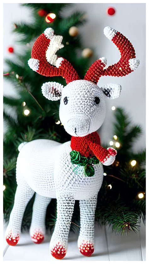 Crochet Reindeer Amigurumi Free Pattern Reindeer Amigurumi, Crochet Reindeer, Free Amigurumi Patterns, Crochet Tutorials, Interesting Ideas, Amigurumi Free, Free Crochet Patterns, Amigurumi Free Pattern, Waiting For You