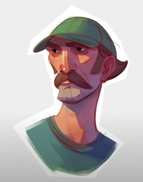 Face Stylized, Stylized Face, Stylized Portraits, Character Styles, Digital Painting Tutorials, Character Design Animation, Character Design Male, Character Sketch, Cartoon Character Design