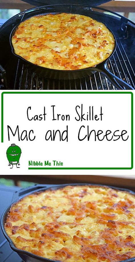 Pasta On The Grill, The Big Green Egg Recipes, Big Green Egg Side Dishes, Macaroni And Cheese On The Grill, Big Green Egg Mac And Cheese, Green Egg Grill Recipes, Best Big Green Egg Recipes, Big Green Egg Desserts, Grilled Mac And Cheese Recipe