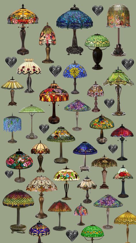 Tiffany Lamp Aesthetic, Hippie Lamp, Pretty Lamps, Funky Lamp, Cool Lights, Funky Lamps, Lampe Art Deco, Lampe Vintage, Tiffany Lamp