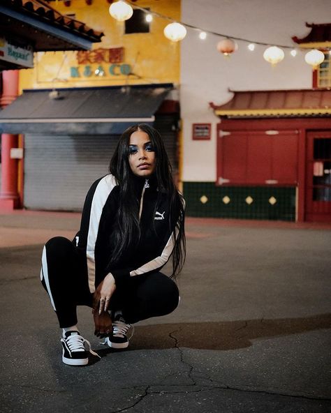 Lauren London on Instagram: “OG Boogie in the OG suedes @puma Always.” Puma Suede Outfit Woman, Puma Outfit Women, Puma Suede Outfit, Lauren London Style, Puma Sneakers Womens, Puma Outfits, Lauren London Nipsey Hussle, Puma Outfit, Lauren Nicole