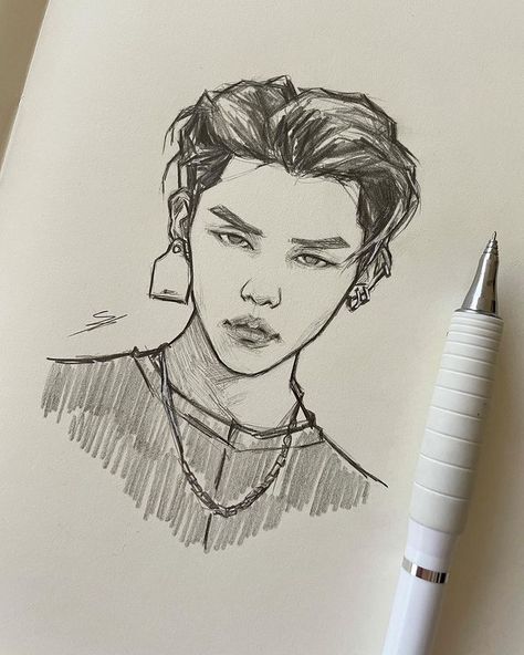 • Nikki • on Instagram: “No better way to start a new sketchbook than with some Yeonjun 😌 #TXT #Yeonjun #art #drawing #sketch #fanart #kpop #kpopfanart” Txt Yeonjun Drawing, Yeonjun Drawing, Start A New Sketchbook, New Sketchbook, Fanart Kpop, Art Drawing Sketch, Nature Sketch, Yeonjun Txt, Kpop Drawings