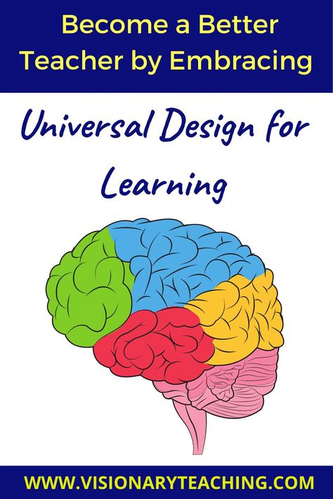 Universal Design for Learning (UDL) will make you a better teacher! It is an evidence-based framework that promotes flexibility. In this first part of our UDL series, we will look at what it is and why it is important. Stunning visuals and great examples will be given. Visit www.visionaryteaching.com for more innovative teaching ideas and free resources! Udl Classroom, Universal Design For Learning, Innovative Teaching Ideas, Multisensory Teaching, Student Choice, Online Student, Teaching Strategies, Universal Design, Lesson Ideas