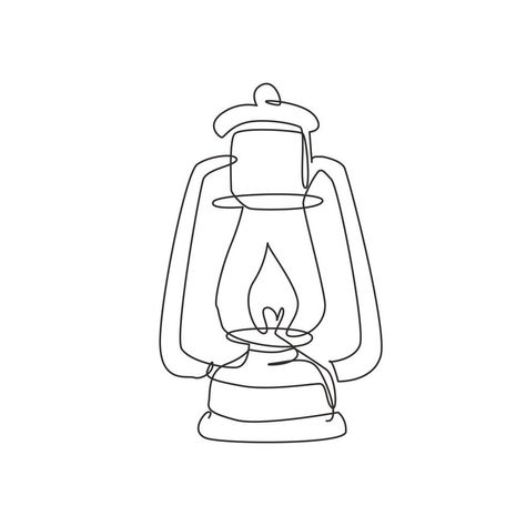 Lantern Line Drawing, Gas Lamp Drawing, Lantern Graphic Design, Lantern Design Drawing, Lantern Tattoo Vintage, Lantern Drawing, Lamp Tattoo, Gas Lamps, Lantern Tattoo