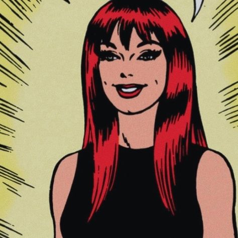 Mary Jane Watson Icons, Mj Watson Comic, Mj Comic Icons, Mary Jane Comic, Watson Aesthetic, Mary Jane Watson Comic, Mary Jane Spiderman Comic, Mary Marvel Dc Comics, Mj Watson