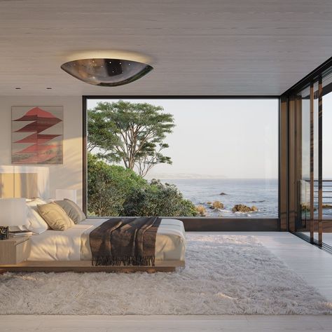 MONTALBA ARCHITECTS on Instagram: “Graoni Beach House. #montalbaarchitects • • #architecture #architecturaldesign #interiors #rendering #residentialarchitecture #residential…” Malibu Beach House Interiors, Bedroom Master Modern, Lilac Bedroom Ideas, Bedroom Guide, Pink Bedroom Design, Coastal Bedrooms, Bedroom Renovation, Beach House Interior, Coastal Bedroom