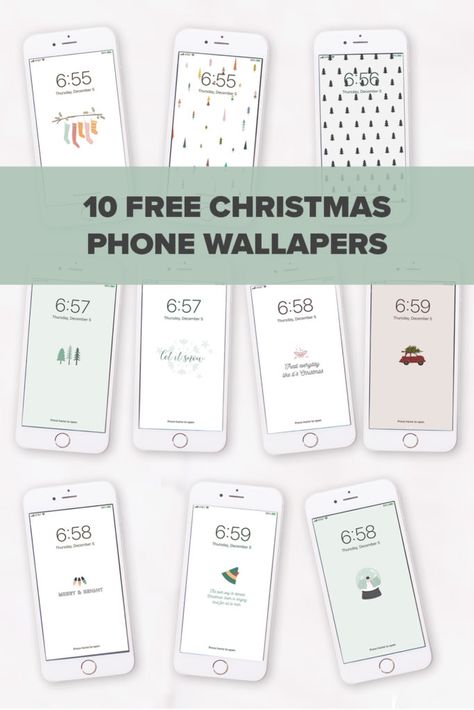 10 Free Christmas Phone Wallpapers | Click through for TEN, yes, TEN free Christmas phone lock screens! Including wallpapers inspired by the Christmas movie Elf! Just a bunch of cute, holiday iPhone backgrounds! #lockscreen #phonewallpaper #phonebackground #freeprintable #printable #iphone #wallpaper #free #christmas #christmasphone #christmaswallpaper Christmas Wallpaper For Iphone, Free Christmas Wallpaper, Christmas Phone Wallpapers, Diy Christmas Gifts For Kids, Cheap Diy Home Decor, Diy Shadow Box, Phone Lock, Christmas Phone Wallpaper, Lock Screens