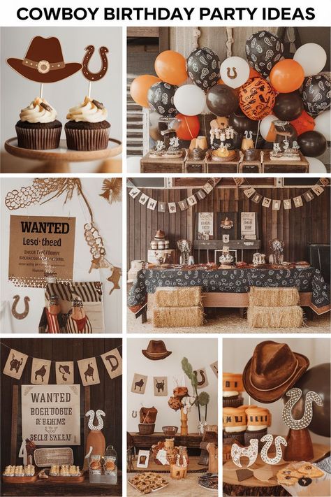 77+ Tips for Throwing a Perfect Cowboy Toddler Birthday Party Rodeo Themed Party, Birthday Party Theme Ideas, Cowboy Themed Birthday Party, Cowboy Theme Party, Party Theme Ideas, Cowboy Birthday Party, Wild West Cowboys, Cowboy Decorations, Toddler Birthday Party