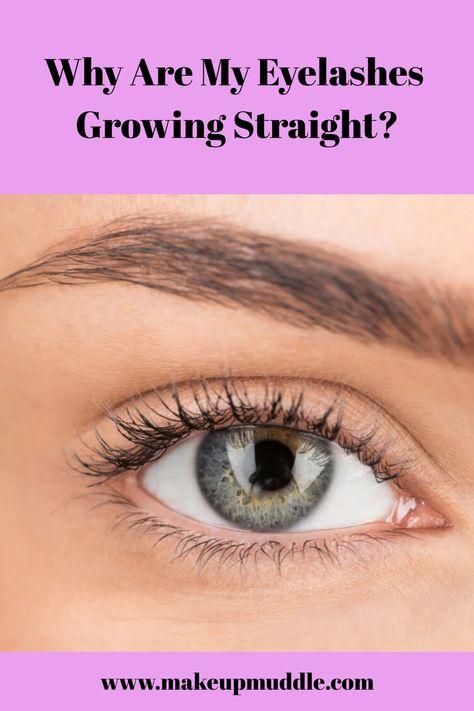 Why Are My Eyelashes Growing Straight? Straight Eyelashes Tips, Straight Eyelashes, Eyelashes And Eyebrows, Bottom Eyelashes, Clear Mascara, Eyelash Tips, Grow Lashes, Lashes And Brows, Parts Of The Eye