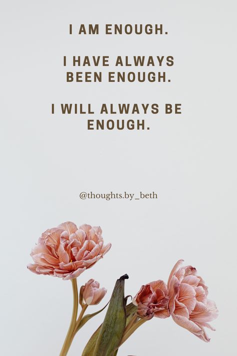 Discover the powerful affirmation "I Am Enough" and learn to embrace your self-worth. This inspiring quote reminds you that you have always been enough and will always be enough. Pin it for daily motivation and self-love! Why Cant I Just Be Enough, I Am Enough Quotes, I Am Good Enough, Enough Quotes, I Am Quotes, Enough Is Enough Quotes, I Am Enough, Self Worth, Holistic Wellness