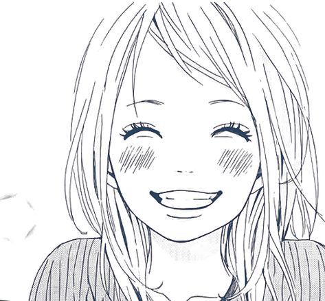 Duchenne Smile, Easy Manga, Eye Smile, Smile Drawing, Anime Smile, Genuine Smile, A Drawing, Manga Drawing, Girl Drawing