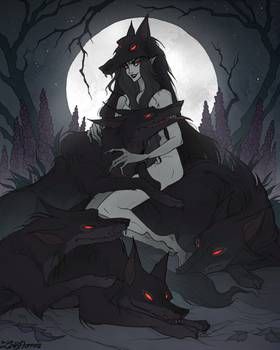 IrenHorrors - Professional, Digital Artist | DeviantArt Red Eyes, Full Moon, Long Hair, Deviantart, Moon, Red, Hair, Instagram, Black