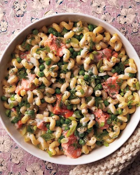 11 Spring Pasta Recipes Full of Fresh, Seasonal Flavor Salmon Noodle Casserole, Asparagus And Peas, Spring Pasta Recipes, Spring Potato, Salmon Noodles, Spring Pasta, Pea Pesto, Noodle Casserole Recipes, Favorite Pasta Recipes