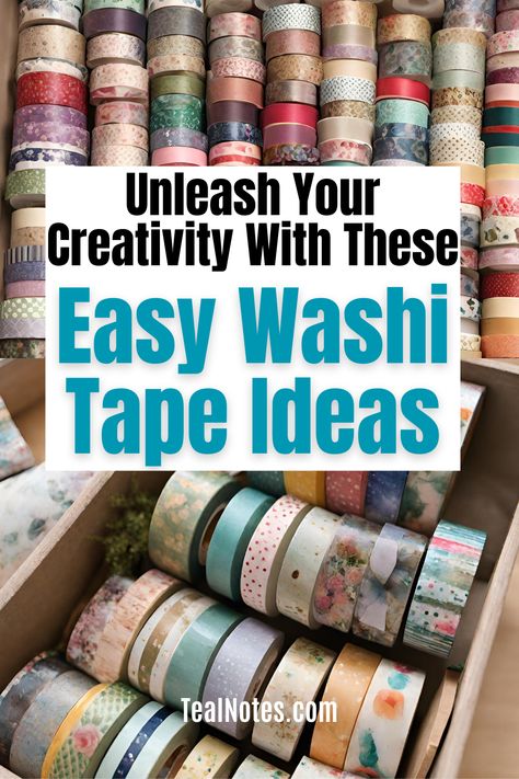 Thinking about washi tape projects? Here's a list of 21 washi tape ideas from washi tape art ideas to DIY washi tape crafts! There are a lot of washi tape uses to make your ordinary things extraordinary and full of colors and design! Sign up now for more creative tips, hacks, and ideas! Washi Tape Book Cover, Washi Tape Cards Ideas Simple, Washi Tape Art Ideas, Uses For Washi Tape Ideas, Washi Tape Cards Cardmaking, How To Use Washi Tape Ideas, Washi Tape Ideas Scrapbooking, Tape Art For Kids, Washi Tape Cards Ideas