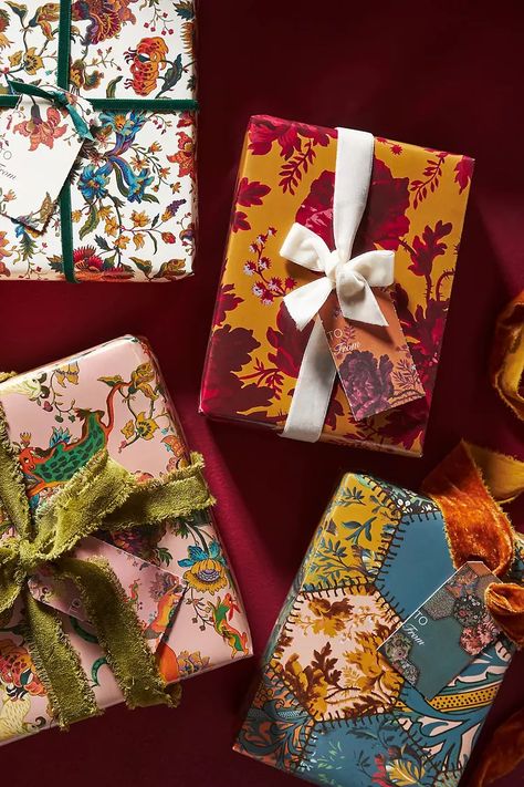 The Best Places to Buy Unique and Modern Wrapping Paper | Hunker Modern Gift Wrap, Anthropologie Christmas, Modern Wrapping Paper, House Of Hackney, Unique Wrapping Paper, Gift Wrapping Inspiration, Unique Gift Wrapping, Creative Gift Wrapping, Paper Book