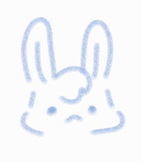 Custom Phone Wallpaper, Y2k Pfp, Bunny Blue, Blue Rabbit, Blue Y2k, Bunny Hat, Phone Theme, Blue Bunny, Little Doodles