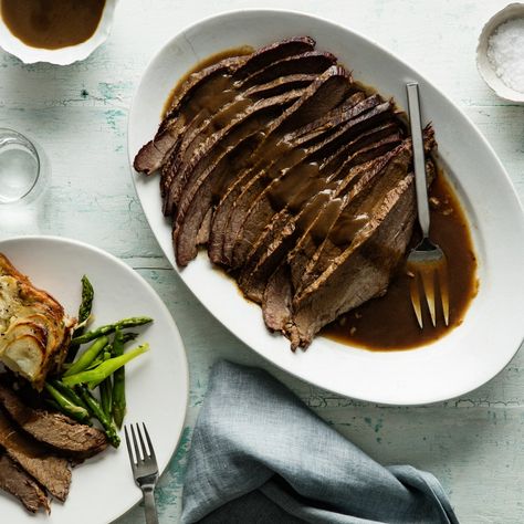 My Mother's Brisket Recipe | Epicurious Holiday Brisket, Roast Brisket, Passover Dinner, Spaetzle Recipe, Pork Brisket, How To Cook Brisket, Brisket Recipes, Passover Recipes, Spring Vegetables