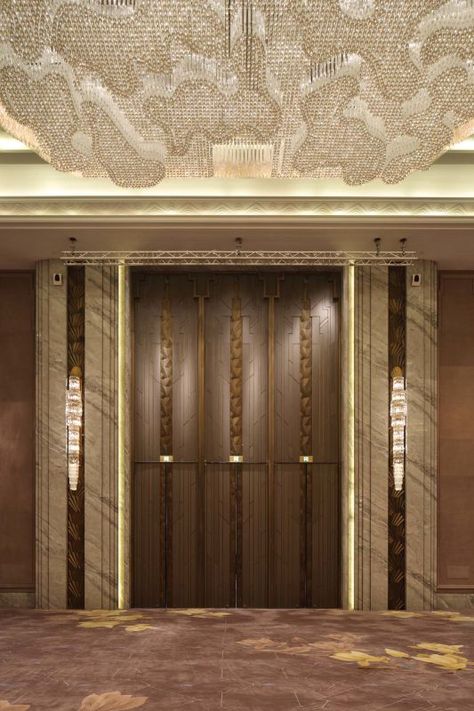 Building Entrance Design, Entrance Lobby Design, Lift Lobby Design, Elevator Lobby Design, Ballroom Design, Modern Hotel Lobby, Lift Lobby, Elevator Interior, Building Lobby